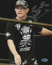 Yujiro Takahashi Signed 8x10 Photo BAS COA New Japan Pro Wrestling Bullet Club I