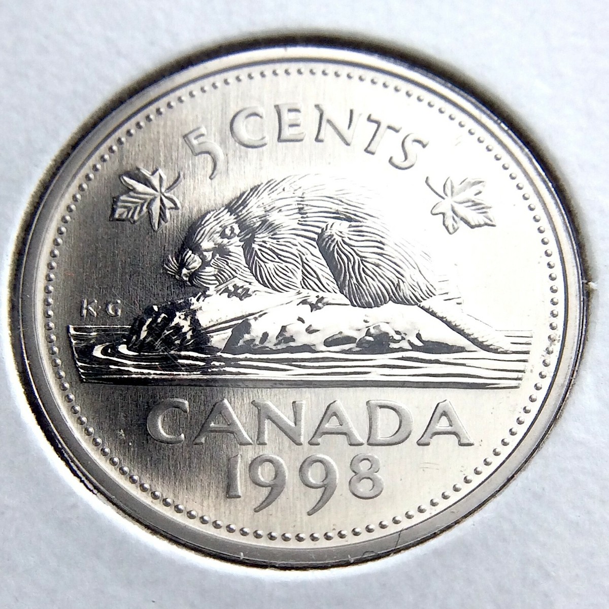 1998 Specimen Canada 5 Cents Nickel Canadian Uncirculated