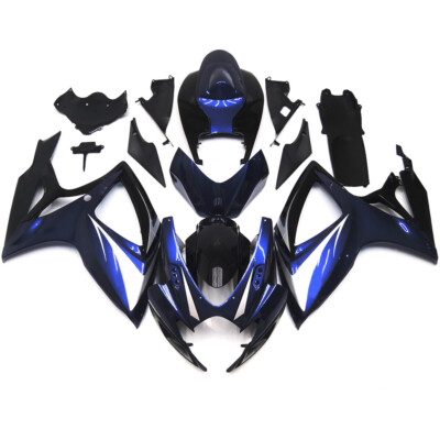 Black Dark Blue Silver Fairings for 2006 2007 GSXR600 GSXR750 Suzuki Bodywork