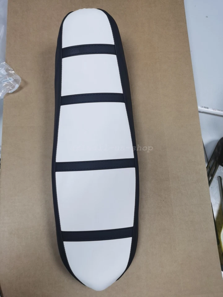 URLWALL Center White Trim Black Ribbed Grip Seat Cover Fits Sur-Ron TALARIA - Image 2 of 4