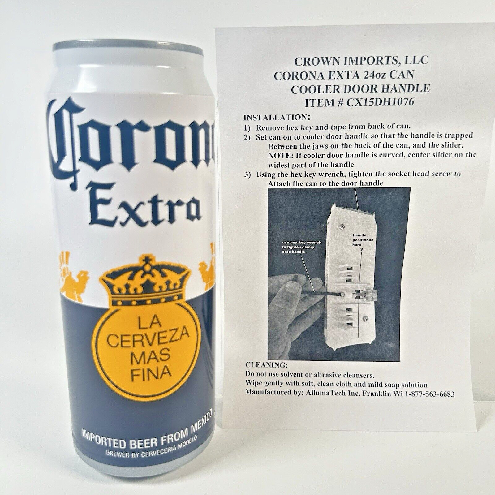 NEW Corona beer refrigerator cooler door handle bar pub game room man cave