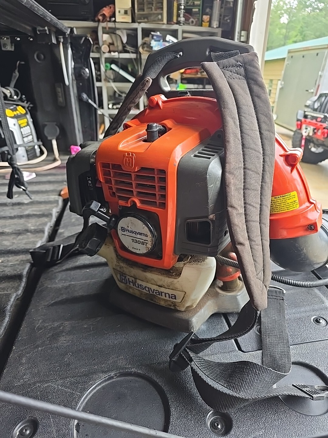 Husqvarna Gas Backpack Leaf Blower 130BT 2Cycle Parts Running