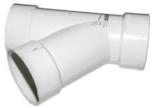 Charlotte 600-3 White PVC Y Pipe 3" Schedule 40 NSF DWV Rated NEW