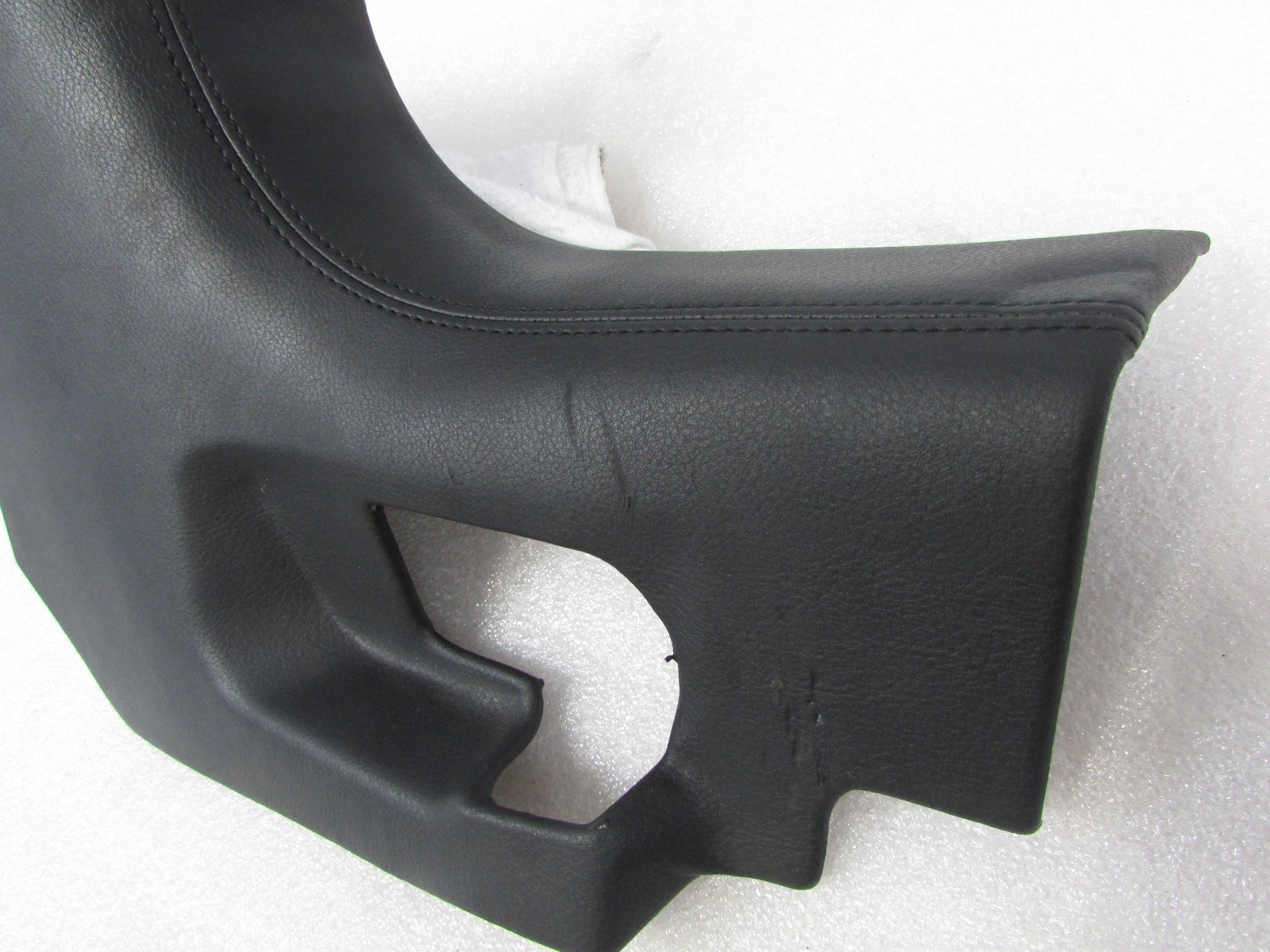 Lamborghini Gallardo, LH, Left Front Sill Cover, Black Leather, Used 401854887G