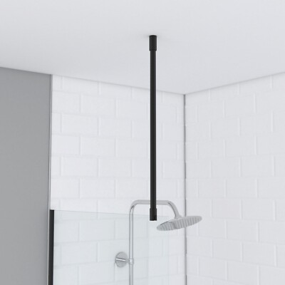 Stabilisationsbügel verstellbar Walk In Dusche  Deckenmontage 60 cm schwarz