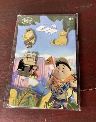 Disney Store Up Pin Set Dug, Russell, Carl Pixar