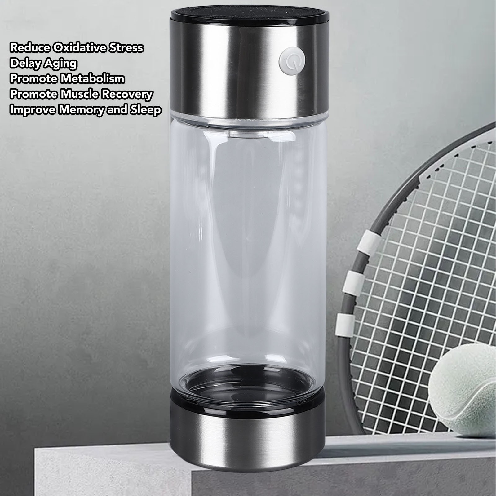 Hydrogen Water Bottle Alkaline Water Generator Secure And Healthy 420ml Capacity