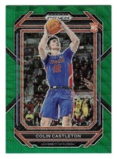 2023 Colin Castleton Panini Prizm Draft Picks Green Wave Rookie - LA Lakers
