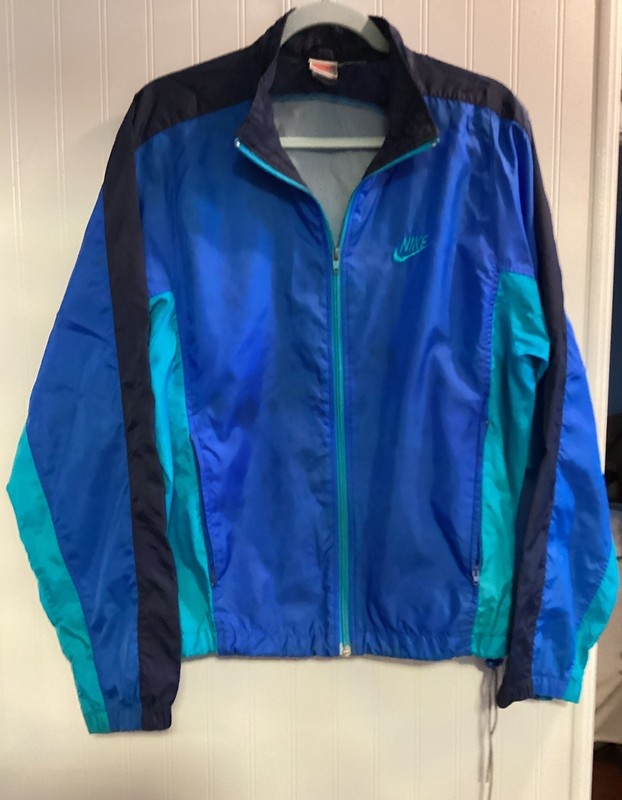Nike Vtg Retro 80s/90s Windbreaker Track Jacket Swoosh Logo Colorblock Med