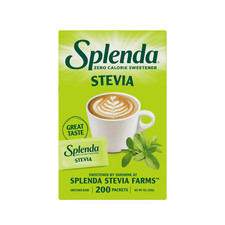 SPLENDA Stevia Zero Calorie Sweetener, Sugar Substitute Packets, 200 Count