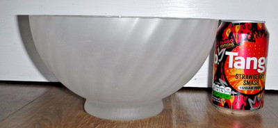 Royal Brierley Studio 30 % Bleikristall ~ große mattierte Obstschale ~ 22 cm Durchmesser