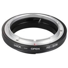 FD-EOS Adapter Ring No Glass for Canon FD Lens to EOS EF Mount Camera Set