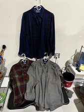 Lot of 3 Pendelton Virgin Wool Size Large Button Up Long Sleeve Shirt
