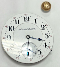 16s Hamilton Pocket Watch Movement - Grade 991 - 21 Jewels Working Nicely