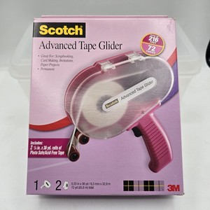 Scotch Advanced Tape Glider Pink 216 Ft Acid Free Photo Safe USA Applicator 3M
