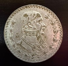 Authentic 1966 Un Peso 10% Silver Circulated - Mexico s Last Silver Coin