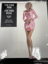 Y2K Sexy Pink Mini Rose Costume Rosa #1418 Adult Extra X-Large