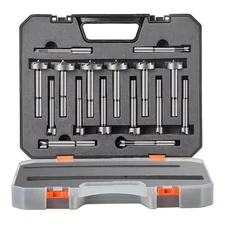 Forstner Bit Set, 16 Pcs Forstner Drill Bits Set,1/4 In. to 1-5/8 In., Carbon St