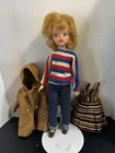 vintage Pedigree Sindy Doll, 1960s England Lot With Clothes, Duffle Coat, Shoes