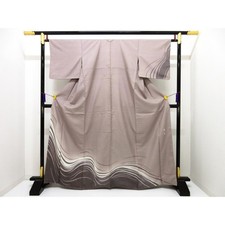 Authentic Visiting Kimono Ushiku Tsumugi Large  260-007-508-4066