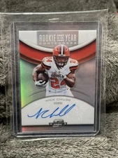 2018 Panini Contenders Optic - ROY Contenders Auto Nick Chubb #RYA-NC (AU, RC)