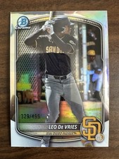 Leo De Vries 2025 Bowman Chrome REFRACTOR /499 Padres #BCP-204