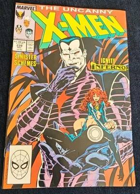 The Uncanny X-MEN #239 1st cover Appearance Of Mr Sinister Marvel 1988