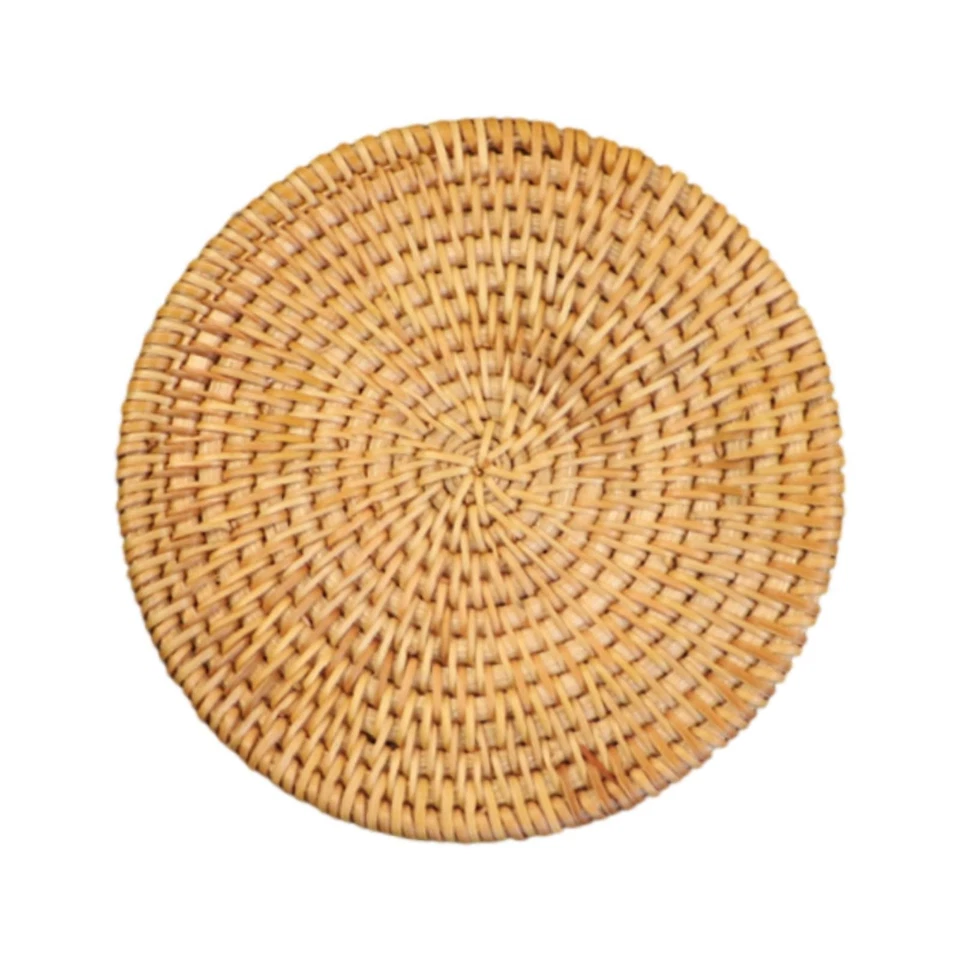 Rattan Coaster Teapot Coaster Non Slip Handwoven Pot Holder for Hot Pans Drink - Image 4 of 4