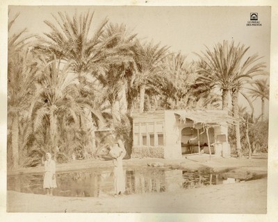 FOTO ÄGYPTEN ca 1880 Der Mosesbrunnen in der Sinai-Region bei Suez