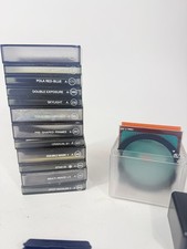 - LOT OF 12 COKIN FILTERS WITH accessories and case holder etc EUC