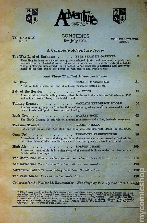 Adventure Pulp/Magazine Vol. 89 #1 GD 1934 - Image 3 of 3