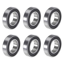6pcs 6902-2RS 15x28x7mm Deep Groove Ball Bearings Double Sealed Chrome Steel P5