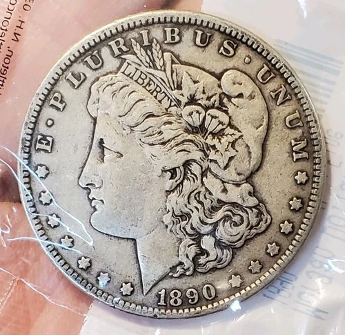 * 1890 *  VF W/SHARP DETAILS RARE SEALED 90% MORGAN SILVER DOLLAR #A1