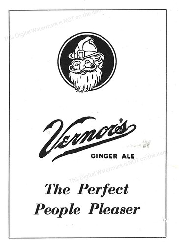 1960 Ad * Vernor’s Ginger Ale Soda * The Perfect People Pleaser Gnome Logo