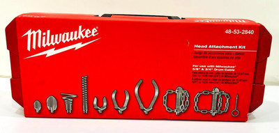 Milwaukee Head attachment Kit for 5/8'' & 3/4'' DRUM CABLE (48-53-2840)