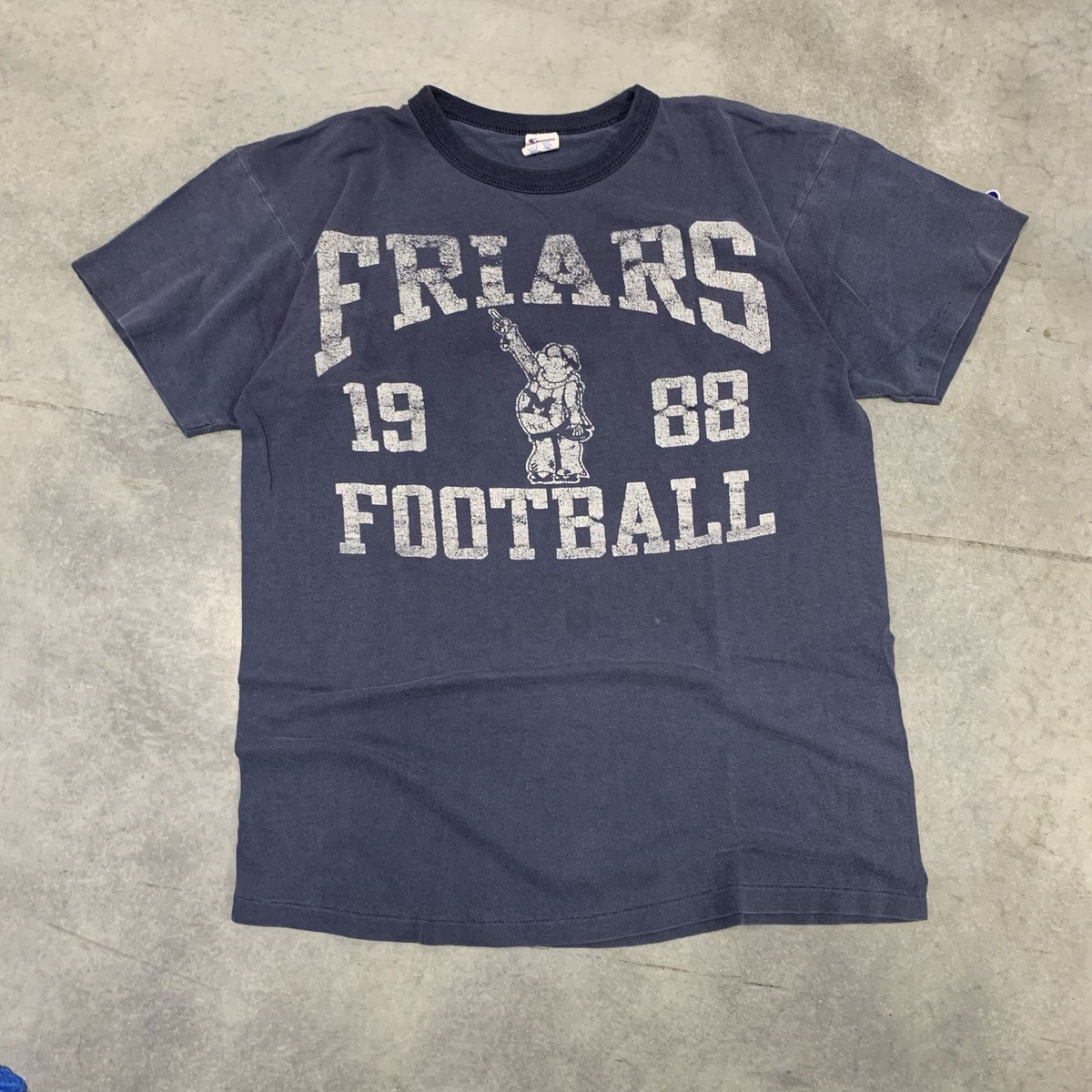 Vintage 1988 Champion Friars Football T Shirt Size Large Single