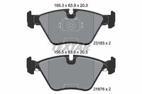 Textar Bremsbelagsatz, Scheibenbremse 2318302 FüR BMW MG Wiesmann
