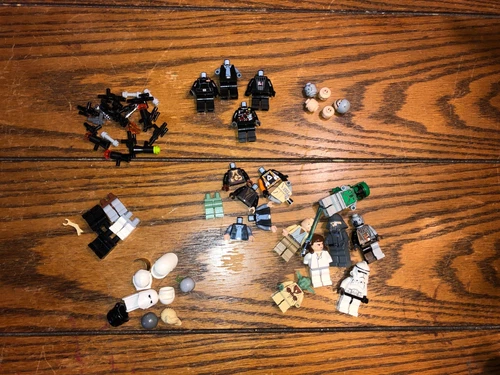 LEGO Star Wars Mini Figure Lot - Full figures, Misc Pieces, Custom Pit Droids