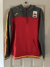 Joma Spain Olympic Hoodie Sweatshirt Red Yellow Gray Men’s Medium