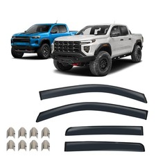 Chevy Colorado GMC Canyon 2023 2024 2025 In Channel Rain Guards Accessories
