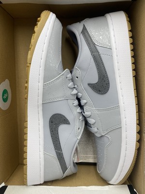 Size 8.5 - Air Jordan 1 Golf Low Wolf Grey Gum for sale online | eBay
