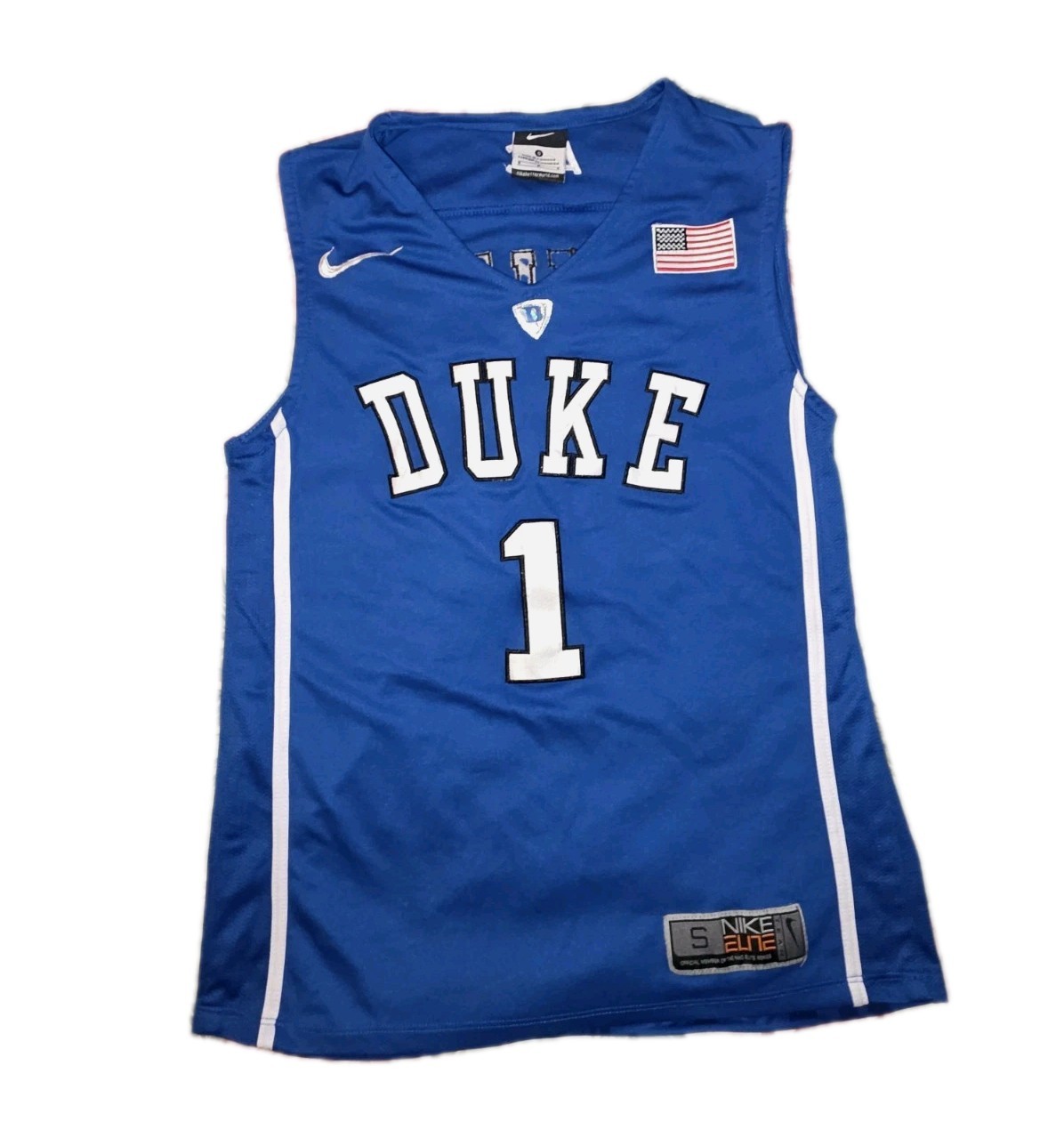 Nike Duke Blue Devils Kyrie Irving Elite Jersey #1 Small Away Blue thumbnail 2