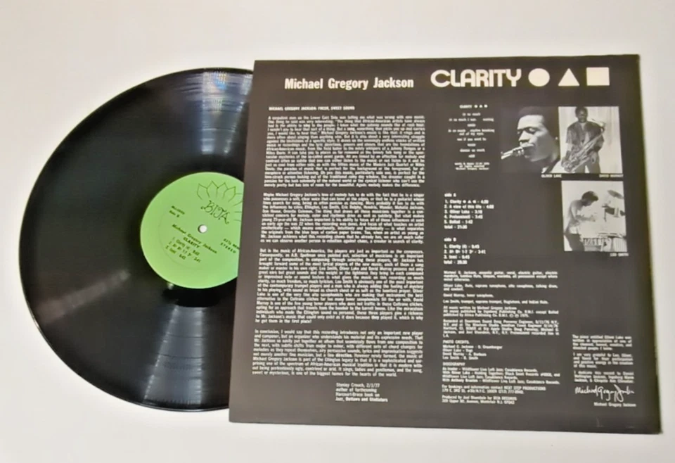 Michael Gregory Jackson, Oliver Lake, Leo Smith, David Murray - CLARITY LP - NM Foto 3 de 4
