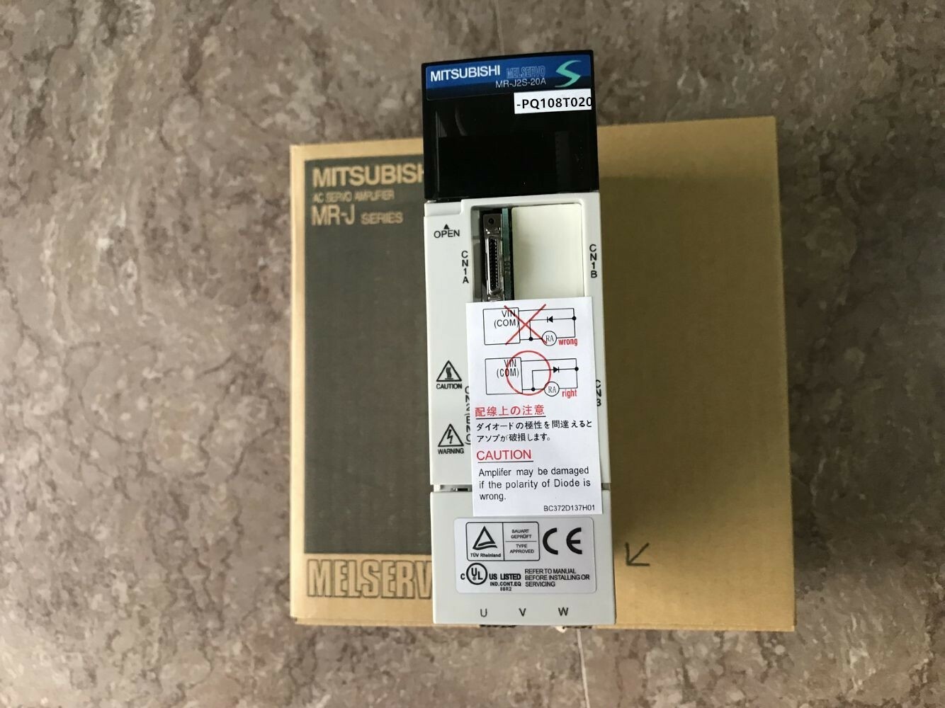 NEW AC SERVO DRIVER MR-J2S-20A-PQ108T020 FREE EXPEDITED SHIPPING #am