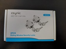eSynic 2-Pack Sliding Window Security Locks with Keys New