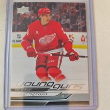 Upper Deck 2024-25 Series 2 Young Guns #475 Albert Johansson Red Wings Rookie