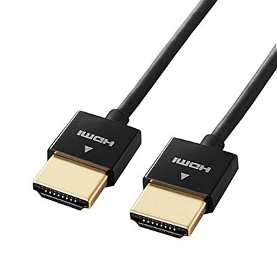ELECOM HDMI Cable, Ultra-Slim, High Speed   Ver1.4, 1m, Super Slim, 4K/2K, [HIGH