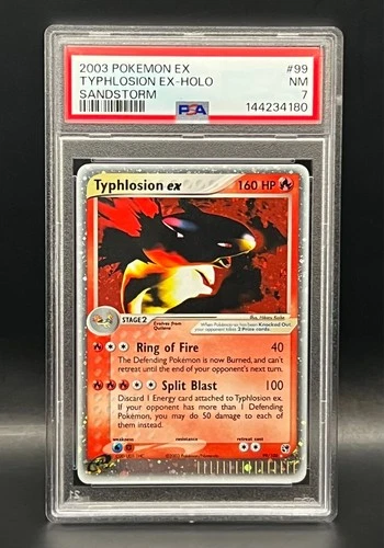 Typhlosion Ex 99/100 Ultra Rare Holo-2003 Pokémon EX Sandstorm - PSA 7 NM
