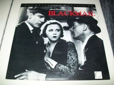 BLACKMAIL Criterion Laserdisc LD VERY GOOD CONDITION ALFRED HITCHCOCK DIRECTS