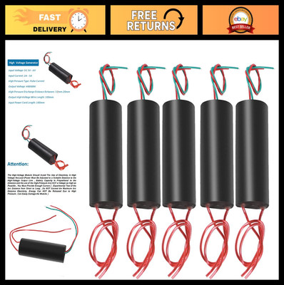 5pcs High Voltage Generator DC 3V-6V to 400kV Boost Step-up Power Module Transfo